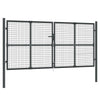 VidaXL Poort draadgaas 300x175 cm staal antracietkleurig