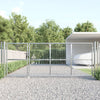 VidaXL Tuinpoort 350x175 cm gaas en gegalvaniseerd staal zilverkleur