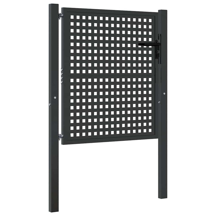 Vidaxl tuinpoort antraciet 100x100 cm staal