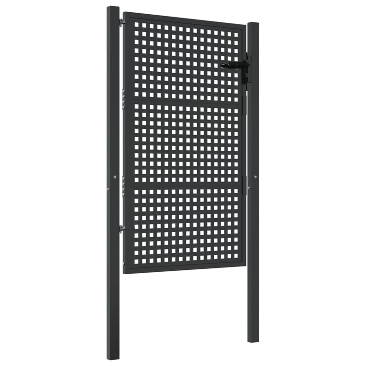 Vidaxl tuinpoort antraciet 100x150 cm staal
