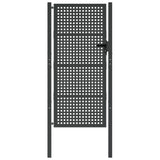 VidaXL Poort 105x250 cm staal antracietkleurig - afbeelding 3