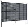 VidaXL Poort 300x175 cm staal antracietkleurig