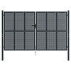 VidaXL Poort 300x175 cm staal antracietkleurig