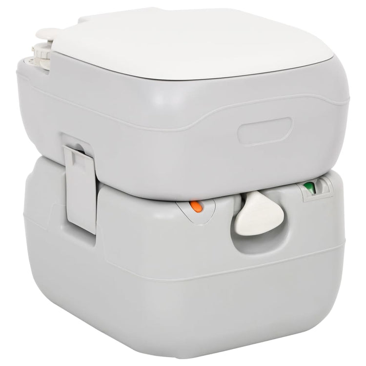 VidaXL Campingtoilet en wasbak draagbaar