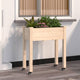 Vidaxl plantenbak op wieltjes 71x37x80 cm massief vurenhout