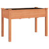 Vidaxl plantenbak op wieltjes 118x59x80 cm massief vurenhout bruin