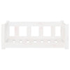 VidaXL Hondenmand 75,5x55,5x28 cm massief grenenhout wit
