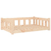 Vidaxl hondenmand 95,5x65,5x28 cm massief grenenhout