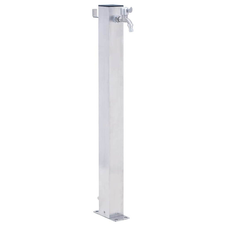 Vidaxl waterzuil vierkant 40 cm roestvrij staal