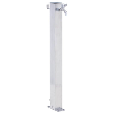 Vidaxl waterzuil vierkant 60 cm roestvrij staal