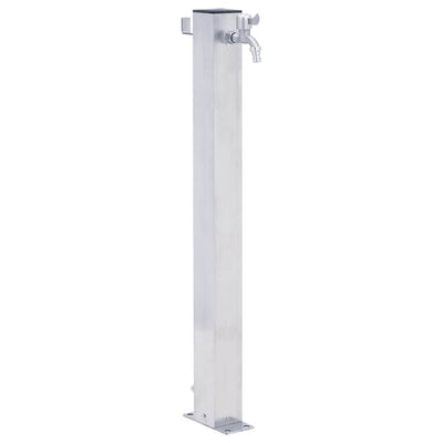 Vidaxl waterzuil vierkant 100 cm roestvrij staal