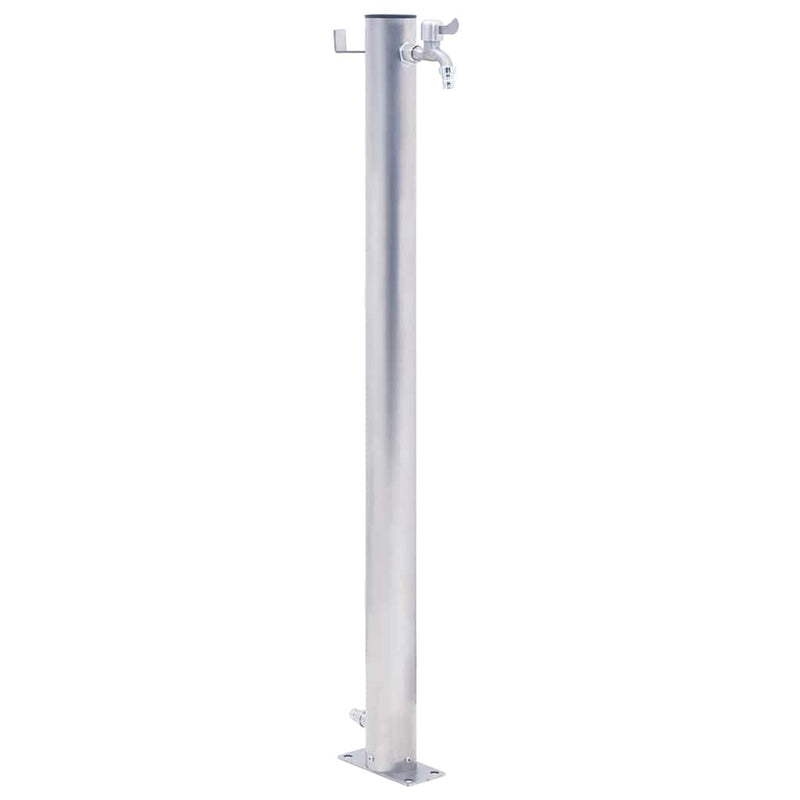 Vidaxl waterzuil 100 cm roestvrij staal rond