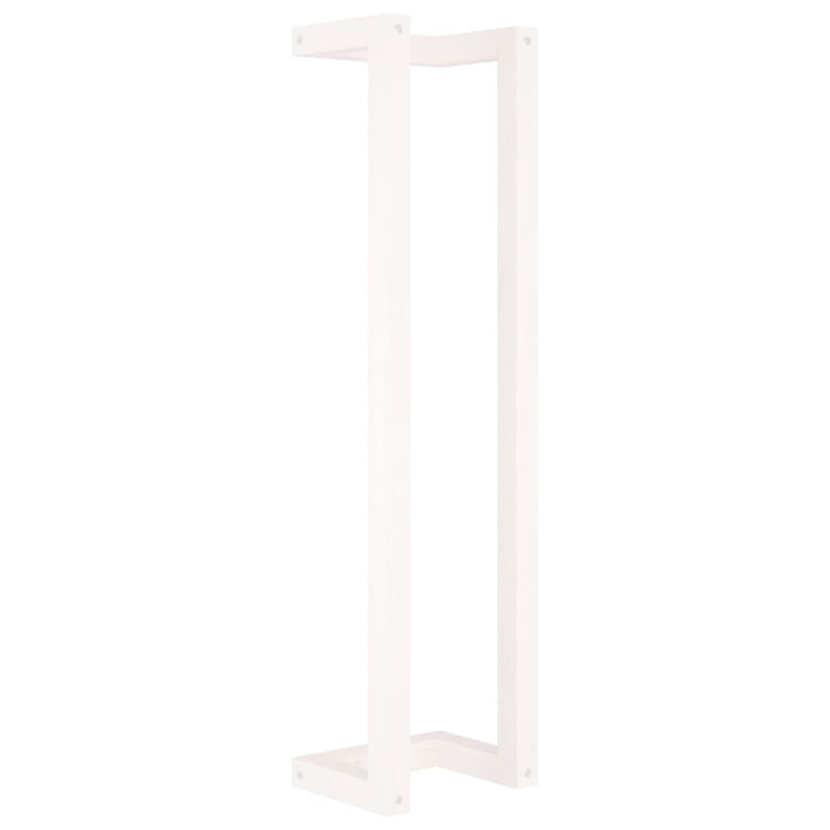 Vidaxl handdoekenrek 23x18x90 cm massief grenenhout wit