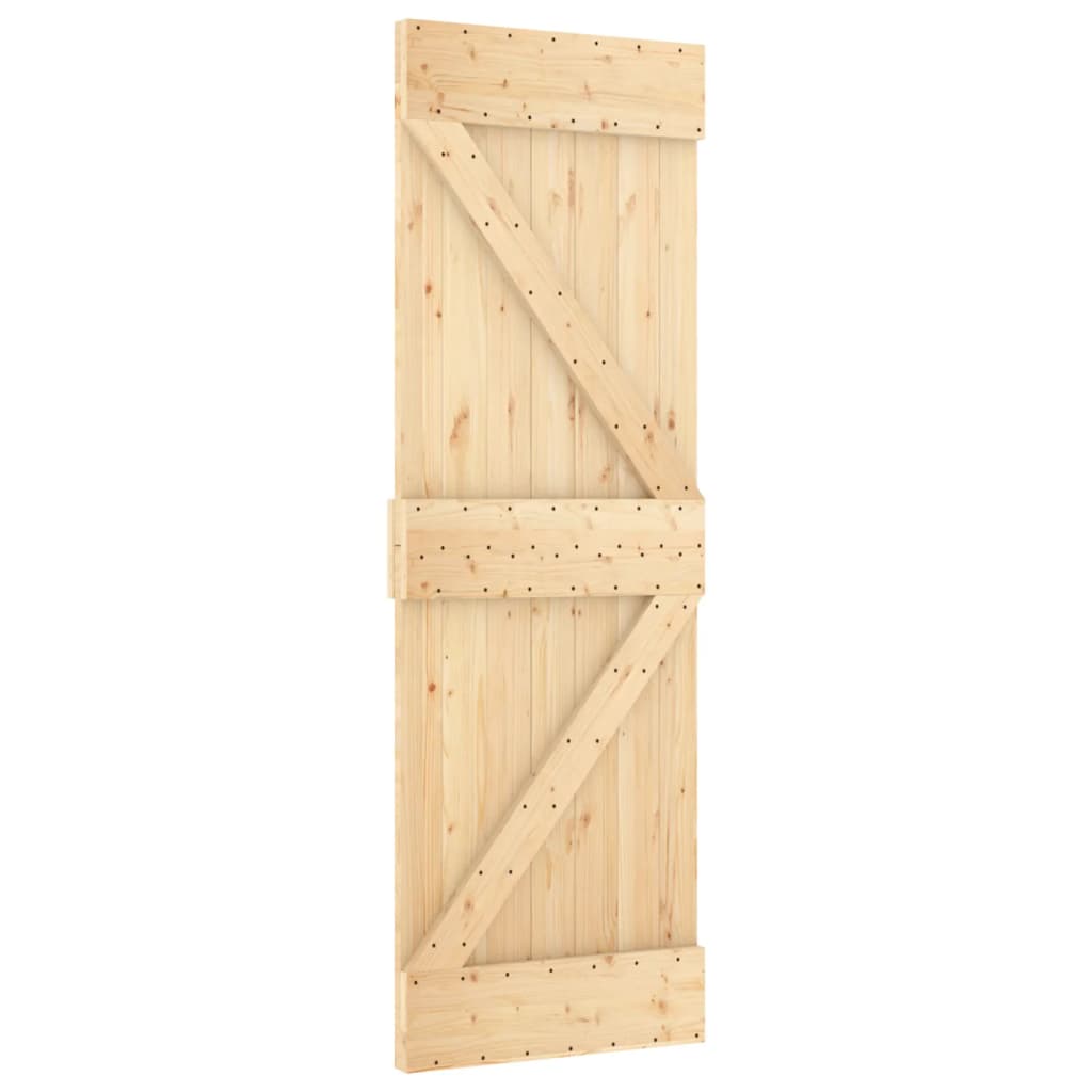 Vidaxl deur narvik 70x210 cm massief grenenhout