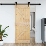 Vidaxl deur narvik 85x210 cm massief grenenhout - afbeelding 1
