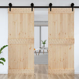 Vidaxl deur narvik 90x210 cm massief grenenhout - afbeelding 3