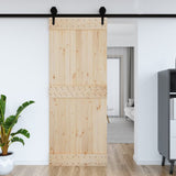 Vidaxl deur narvik 90x210 cm massief grenenhout - afbeelding 1