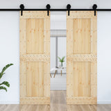 Vidaxl deur narvik 70x210 cm massief grenenhout - afbeelding 3