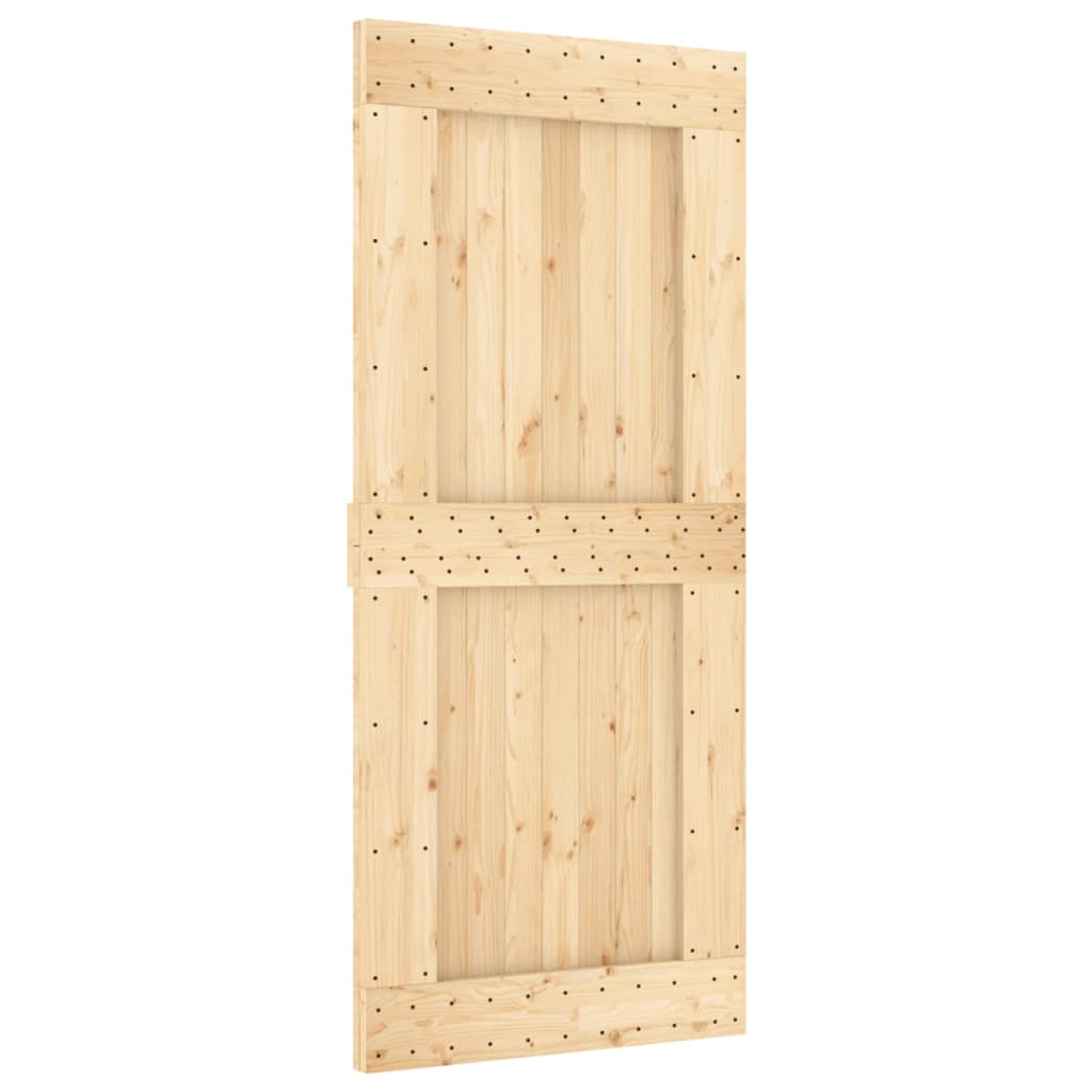Vidaxl deur narvik 90x210 cm massief grenenhout