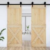 Vidaxl deur narvik 80x210 cm massief grenenhout - afbeelding 3