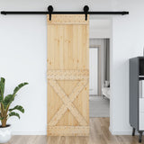 Vidaxl deur narvik 80x210 cm massief grenenhout - afbeelding 1