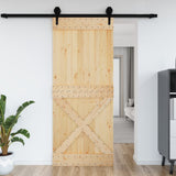 Vidaxl deur narvik 95x210 cm massief grenenhout - afbeelding 1