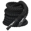 Vidaxl battle rope zwart 15 m 11 kg polyester