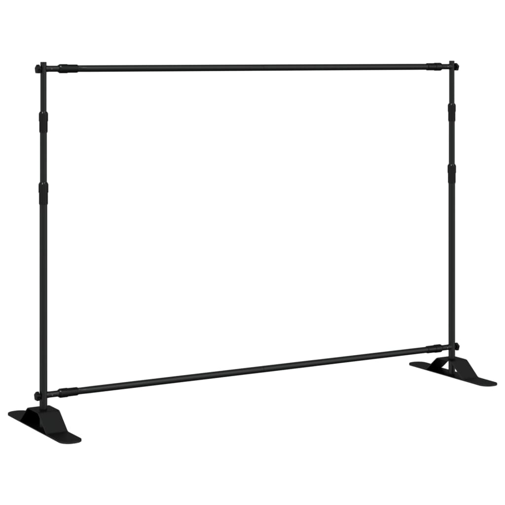 Vidaxl achtergrondstandaards 2 st 305x243 cm staal zwart
