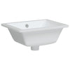 Vidaxl wastafel rechthoekig 39x30x18,5 cm keramiek wit