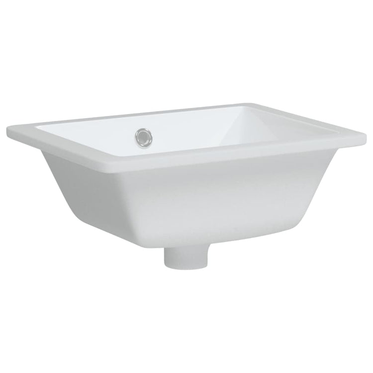 Vidaxl wastafel rechthoekig 39x30x18,5 cm keramiek wit