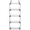 VidaXL Deurorganizer met 5 schappen 52x20x135 cm aluminium