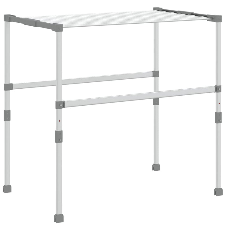 Vidaxl droogrek 83x(50-55)x(40-85) cm aluminium