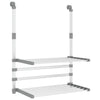 Vidaxl droogrek voor balkon 54x25x42 cm aluminium