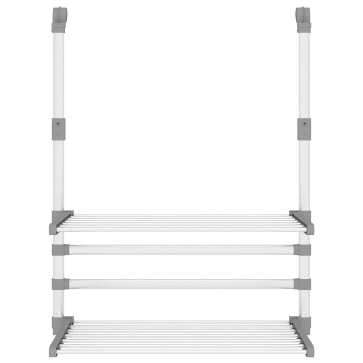 Vidaxl droogrek voor balkon 54x25x42 cm aluminium