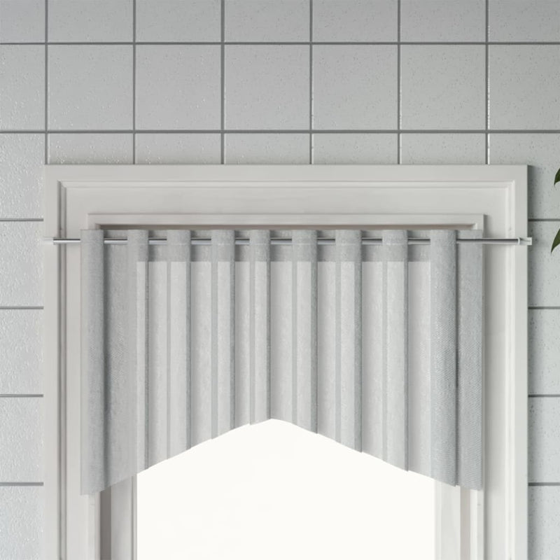 Vidaxl gordijnrails 2 st 90-130 cm aluminium wit en zilverkleurig