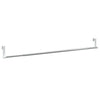 VidaXL Gordijnrails 2 st 60-105 cm aluminium wit en zilverkleurig