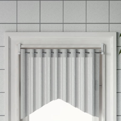 VidaXL Gordijnrails 2 st 60-105 cm aluminium wit en zilverkleurig