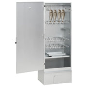 Vidaxl bbq-rookoven met houtsnippers 44,5x29x110 cm staal - afbeelding 3