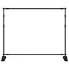 Vidaxl achtergrondstandaard 254x243 cm staal zwart