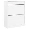 Vidaxl schoenenkast alta 77x35x96 cm massief grenenhout wit