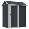 VidaXL Tuinschuur 192x152,5x237 cm gegalvaniseerd staal antracietkleur