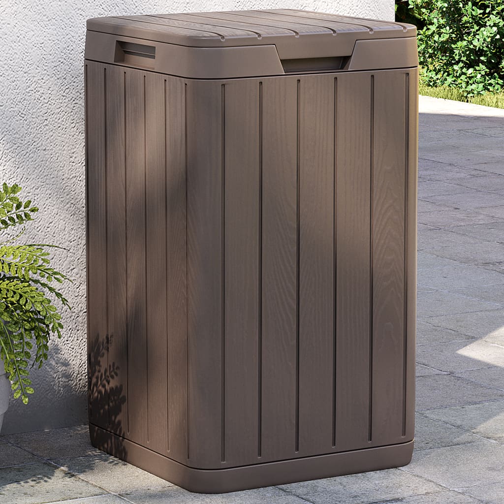 Vidaxl tuinafvalbak 38x38x65 cm polypropeen bruin