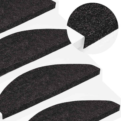 Vidaxl trapmatten zelfklevend 10 st 65x22,5x3,5 cm antracietkleurig