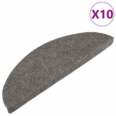 Vidaxl trapmatten zelfklevend 10 st 56x17x3 cm grijs