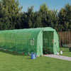 VidaXL Tuinkas met stalen frame 16 m² 8x2x2 m groen