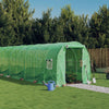VidaXL Tuinkas met stalen frame 40 m² 20x2x2 m groen
