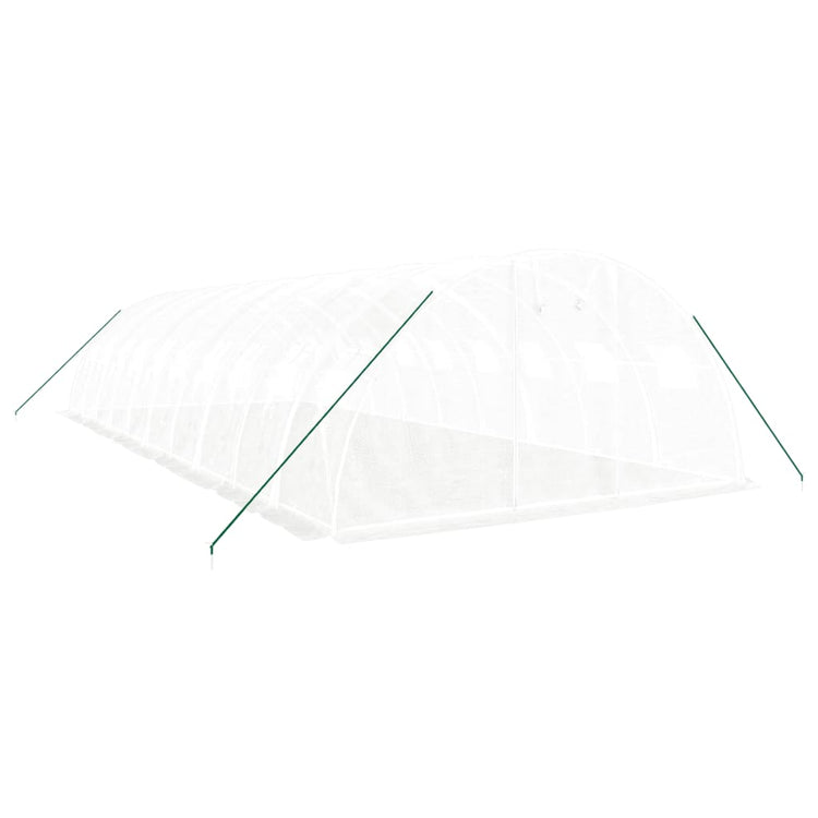 VidaXL Tuinkas met stalen frame 40 m² 10x4x2 m wit