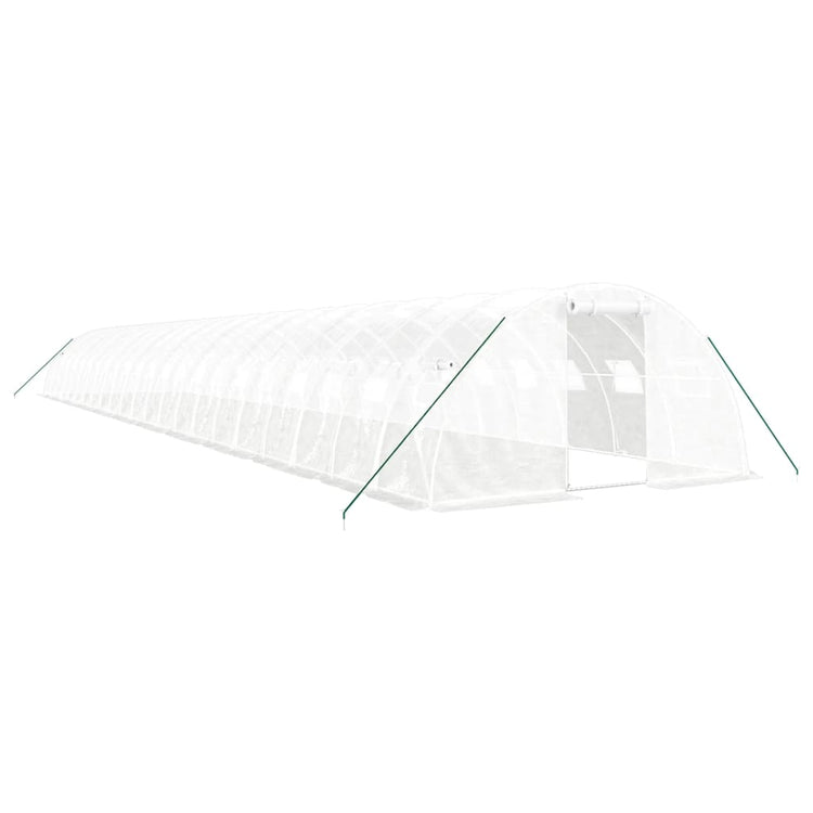 VidaXL Tuinkas met stalen frame 88 m² 22x4x2 m wit
