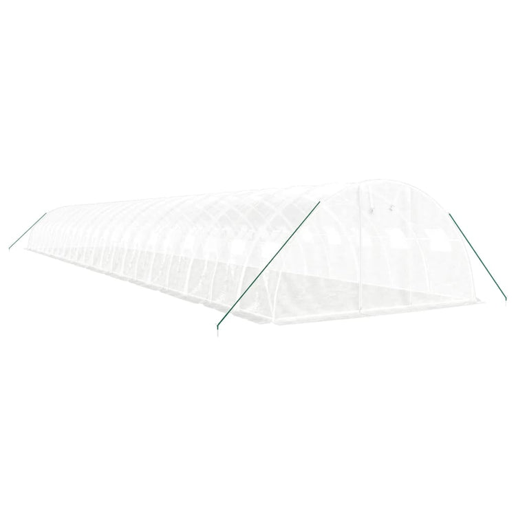 VidaXL Tuinkas met stalen frame 88 m² 22x4x2 m wit