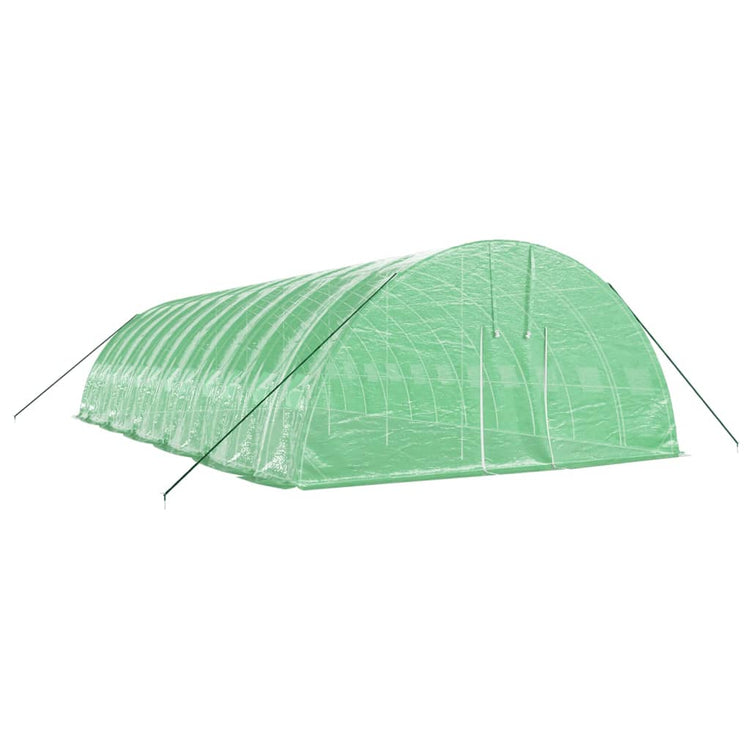 VidaXL Tuinkas met stalen frame 72 m² 12x6x2,85 m groen